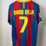 FC Barcelona 2010/11 Heimtrikot – David Villa #7 – Nike (M)