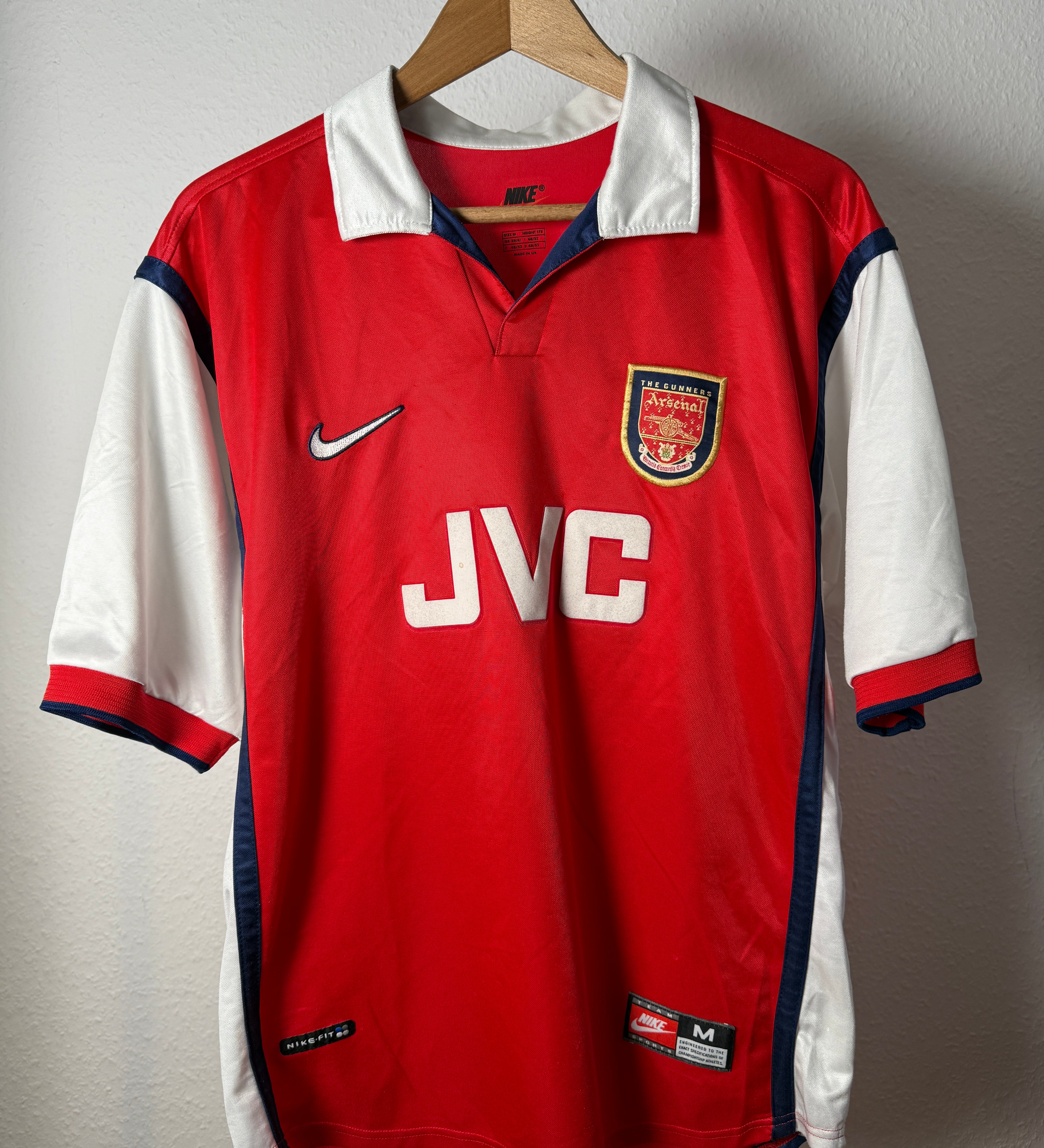 Arsenal FC 1998/99 Heimtrikot – Henry #14 – Nike JVC – Foto 1