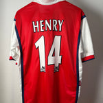 Arsenal FC 1998/99 Heimtrikot – Henry #14 – Nike JVC – Foto 7