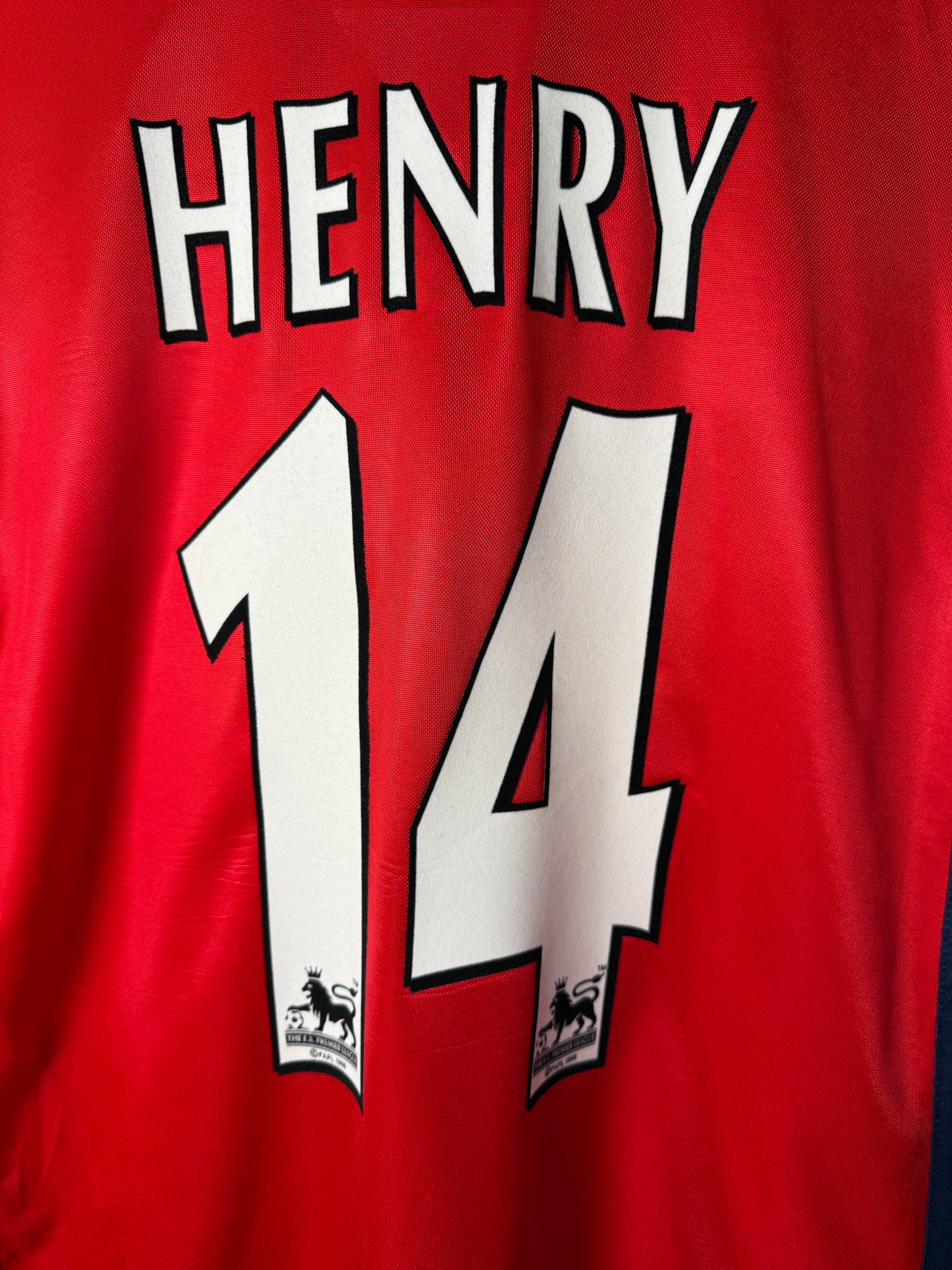 Arsenal FC 1998/99 Heimtrikot – Henry #14 – Nike JVC – Foto 8