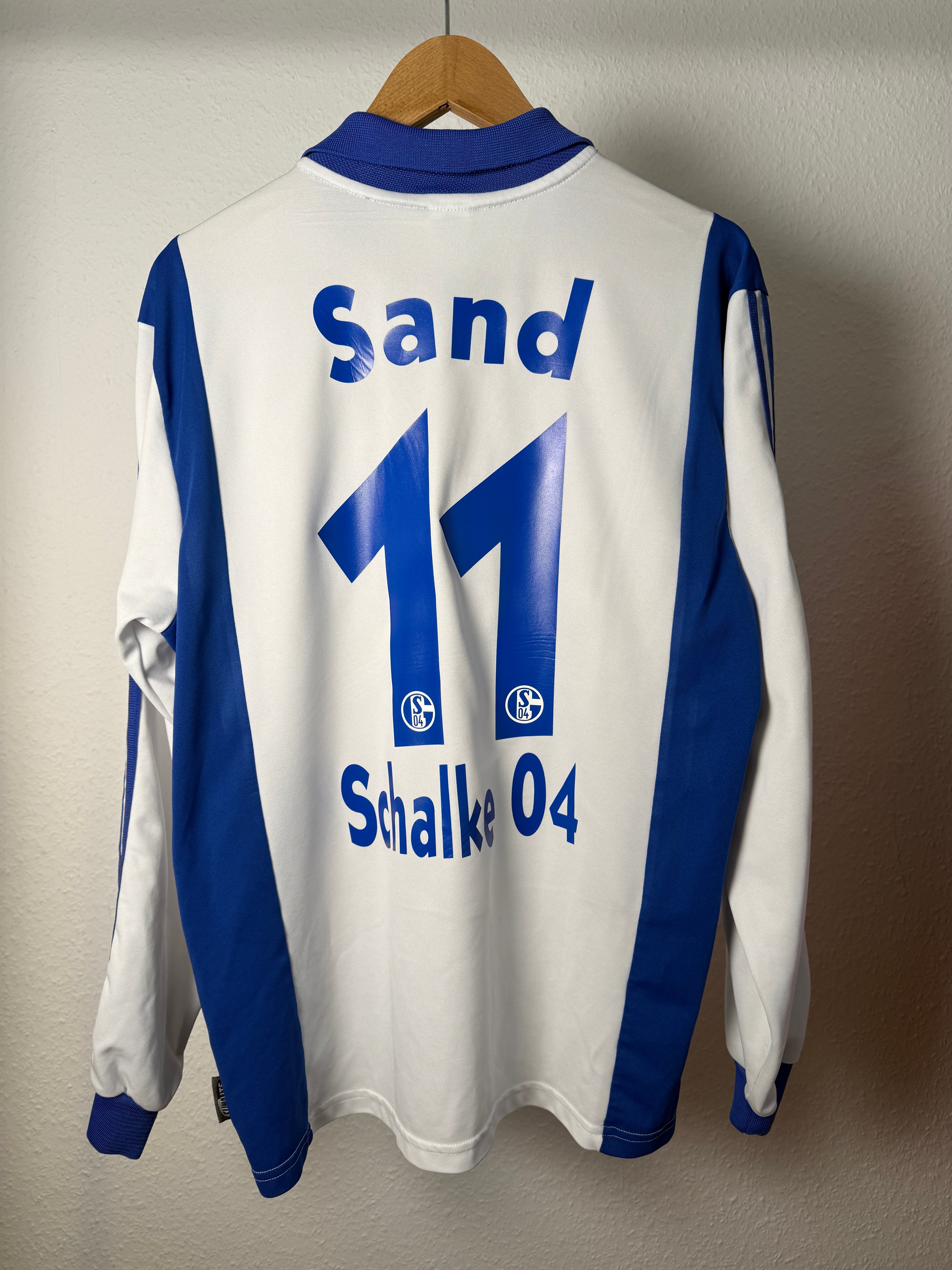 FC Schalke 04 2001/02 Heimtrikot – Sand #11 – Foto 6