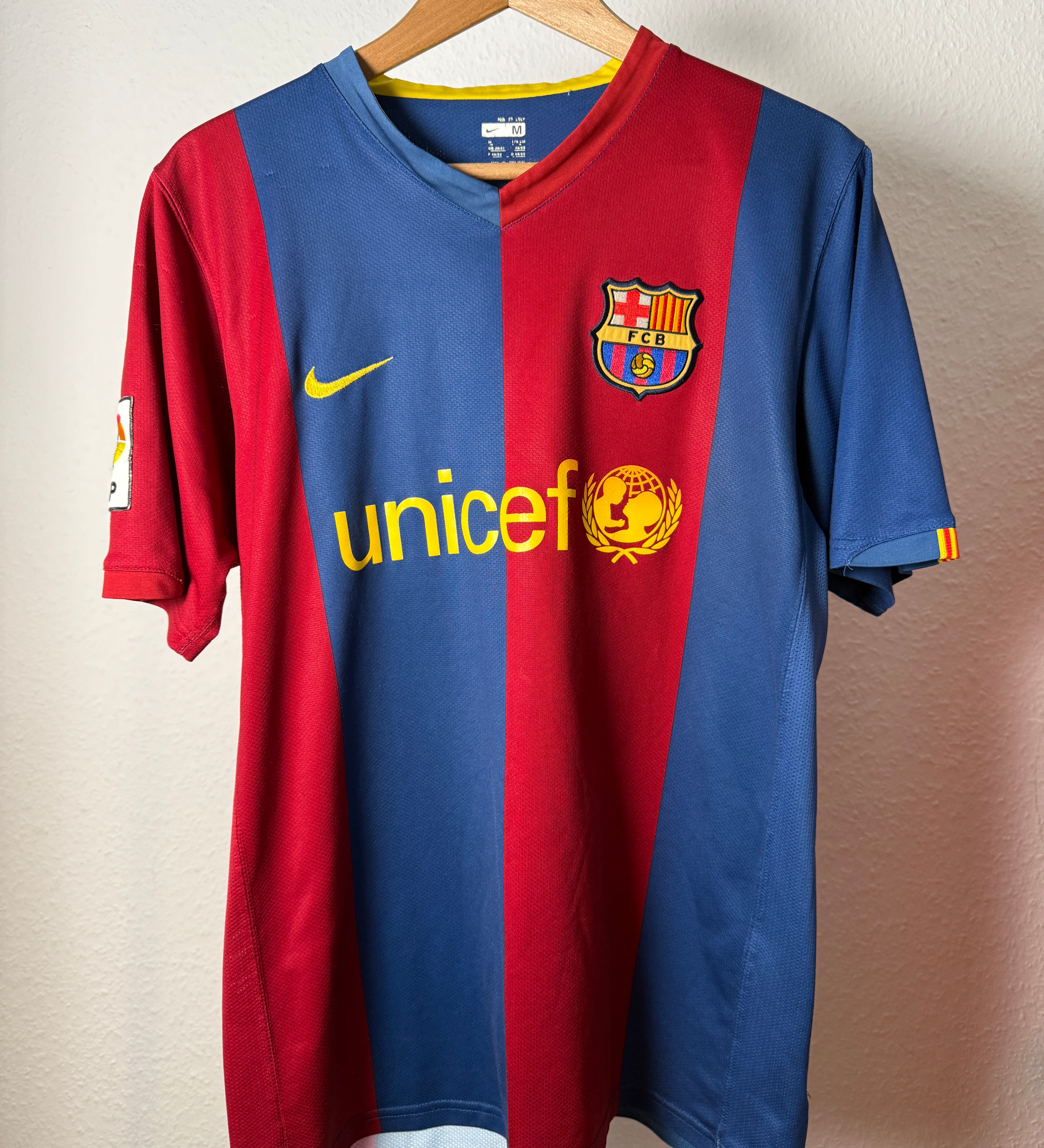 FC Barcelona 2007/08 Heimtrikot – Messi #19 – Camp Nou 50 – Foto 1