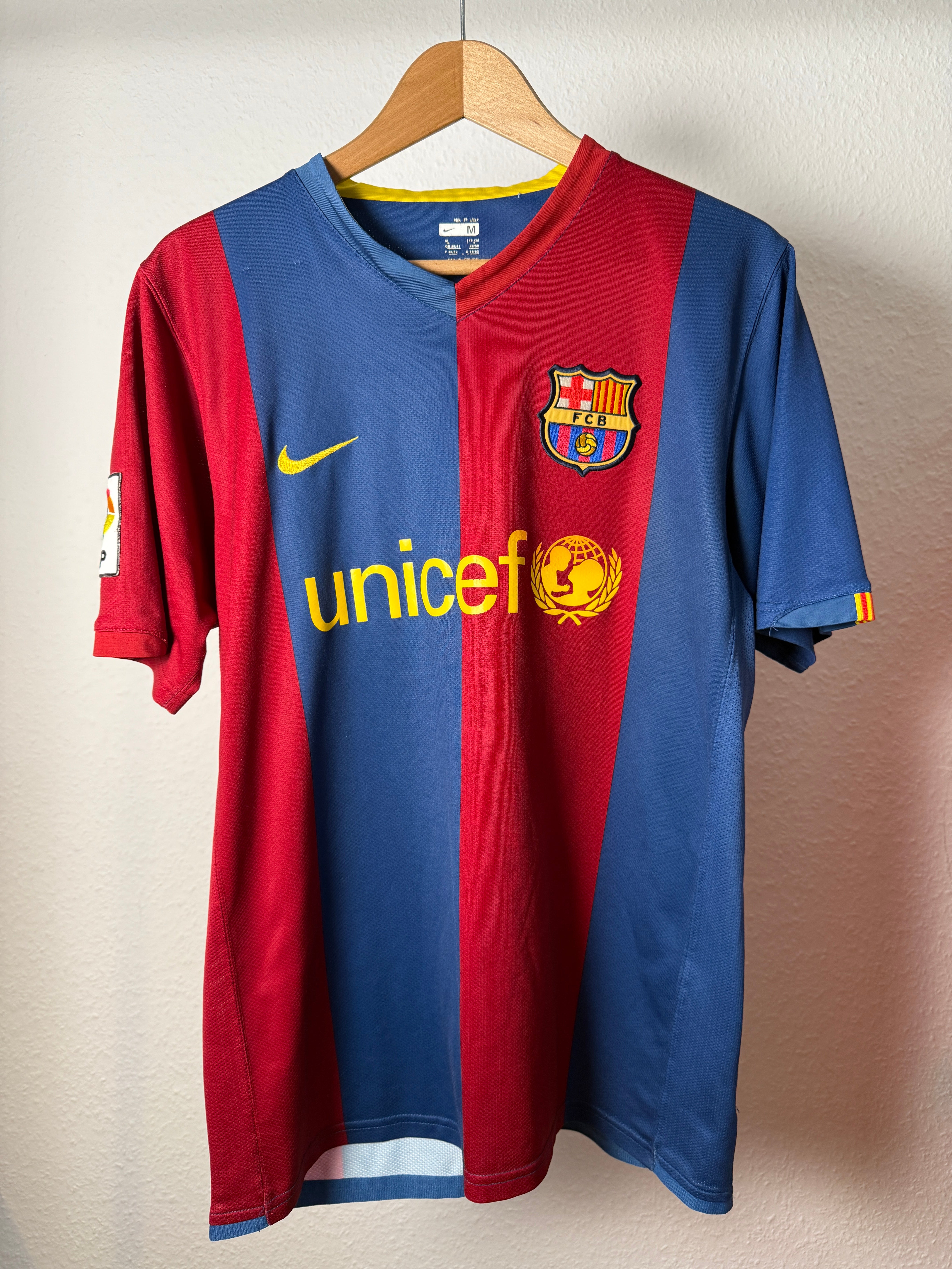 FC Barcelona 2007/08 Heimtrikot – Messi #19 – Camp Nou 50 – Foto 1