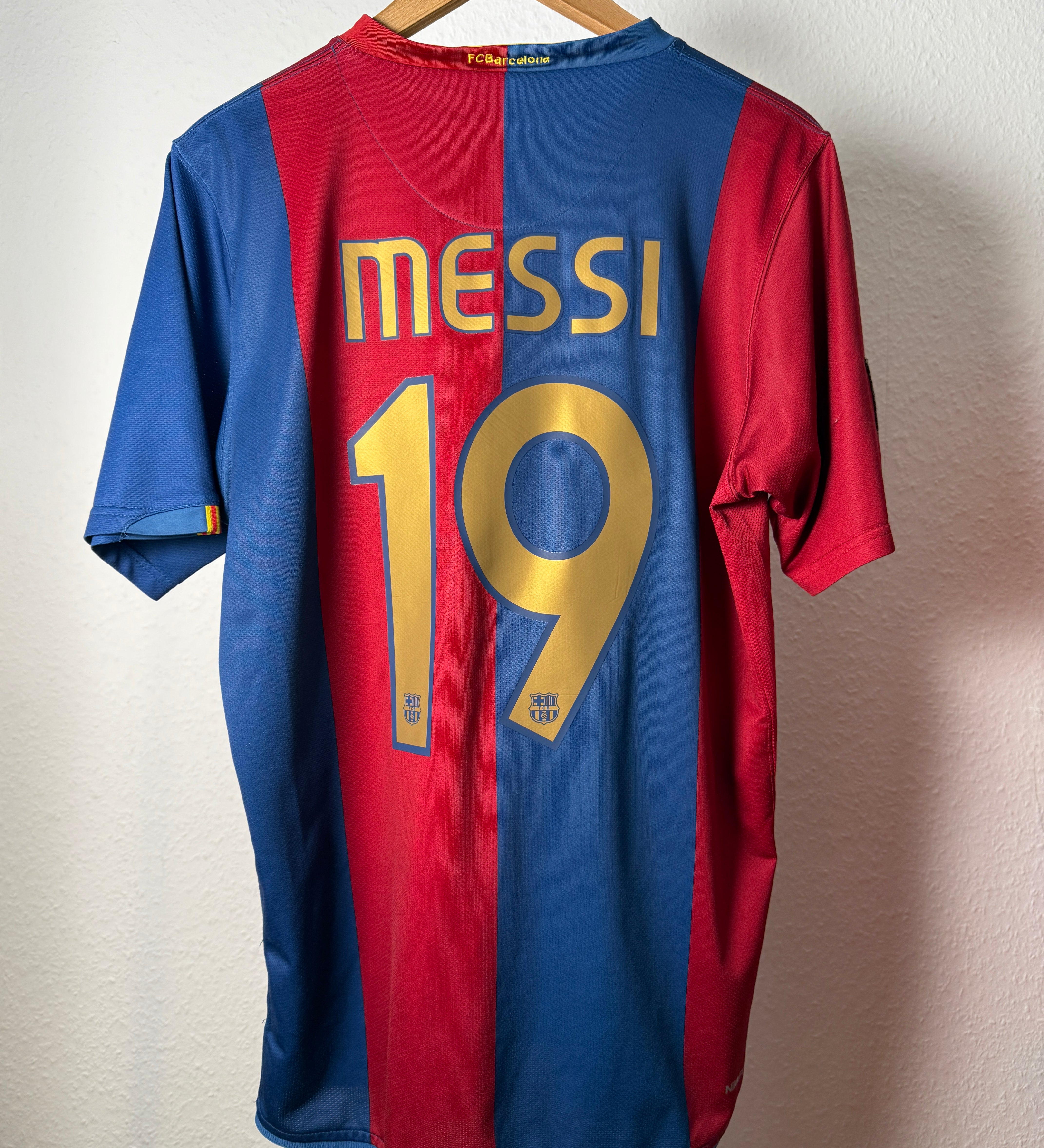 FC Barcelona 2007/08 Heimtrikot – Messi #19 – Camp Nou 50 – Foto 7