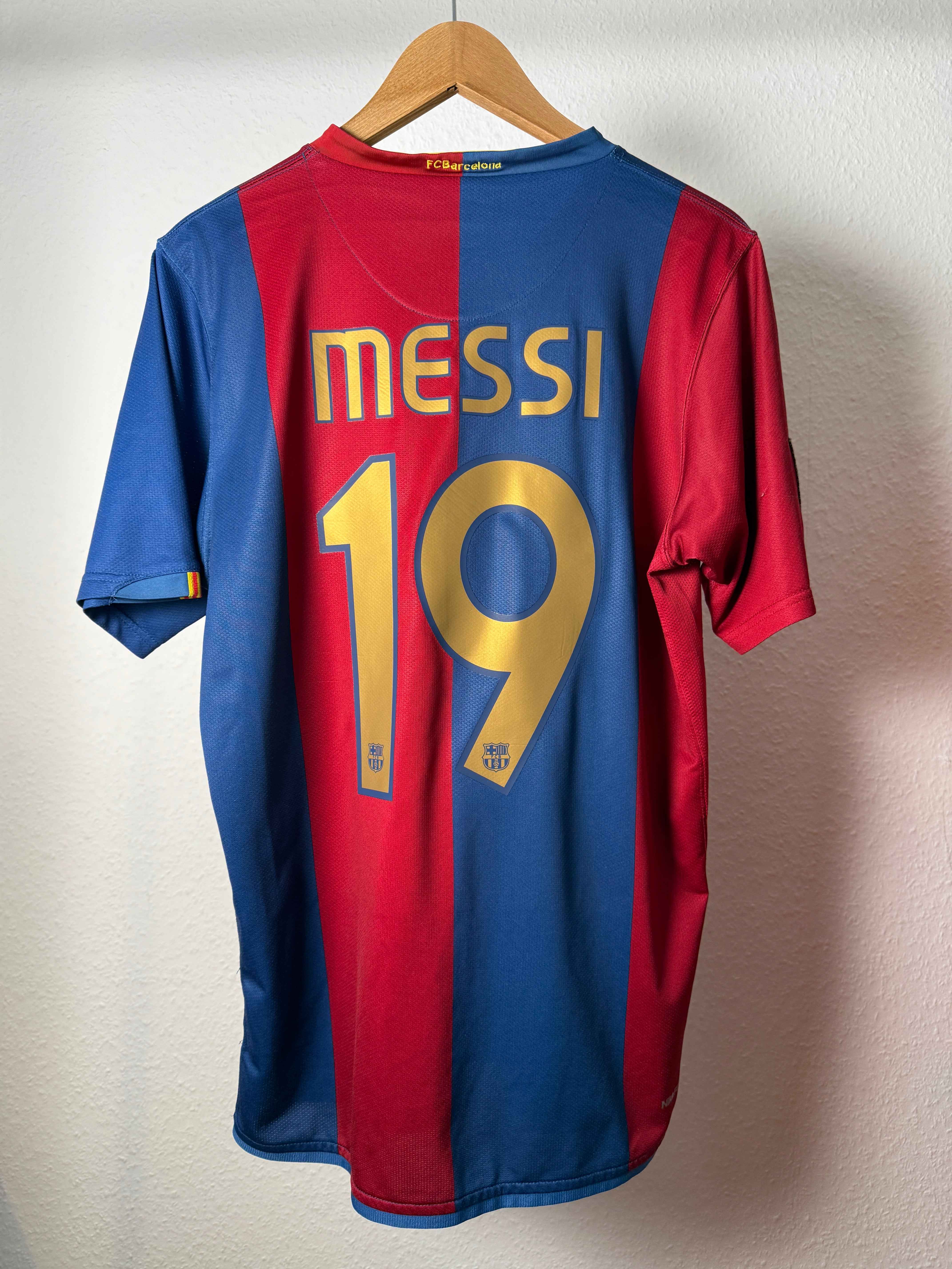 FC Barcelona 2007/08 Heimtrikot – Messi #19 – Camp Nou 50 – Foto 7
