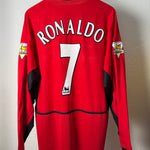 Manchester United 2003/04 Heimtrikot Langarm – Ronaldo #7 – Foto 5
