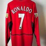 Manchester United 2003/04 Heimtrikot Langarm – Ronaldo #7 – Foto 5
