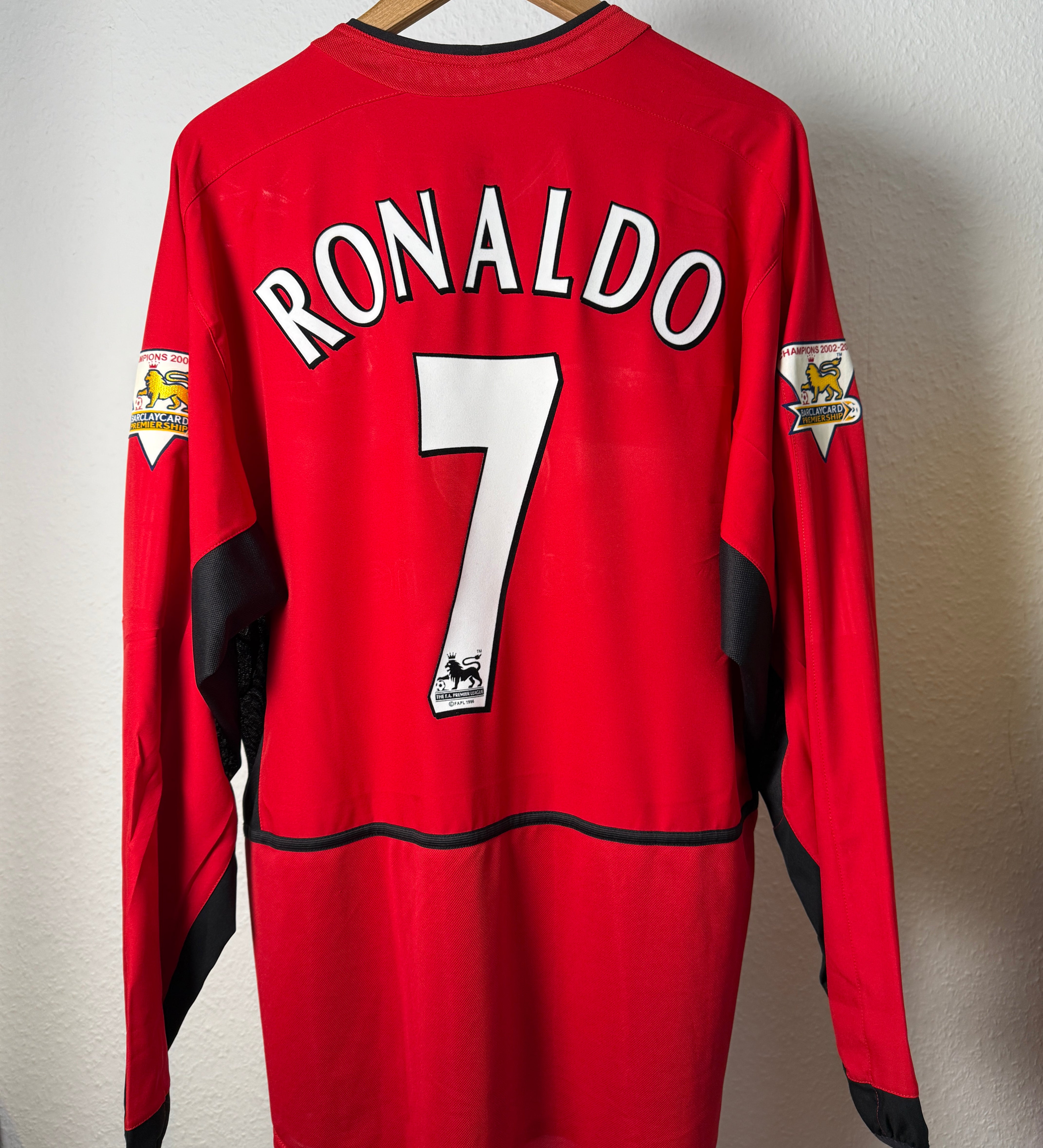 Manchester United 2003/04 Heimtrikot Langarm – Ronaldo #7 – Foto 5