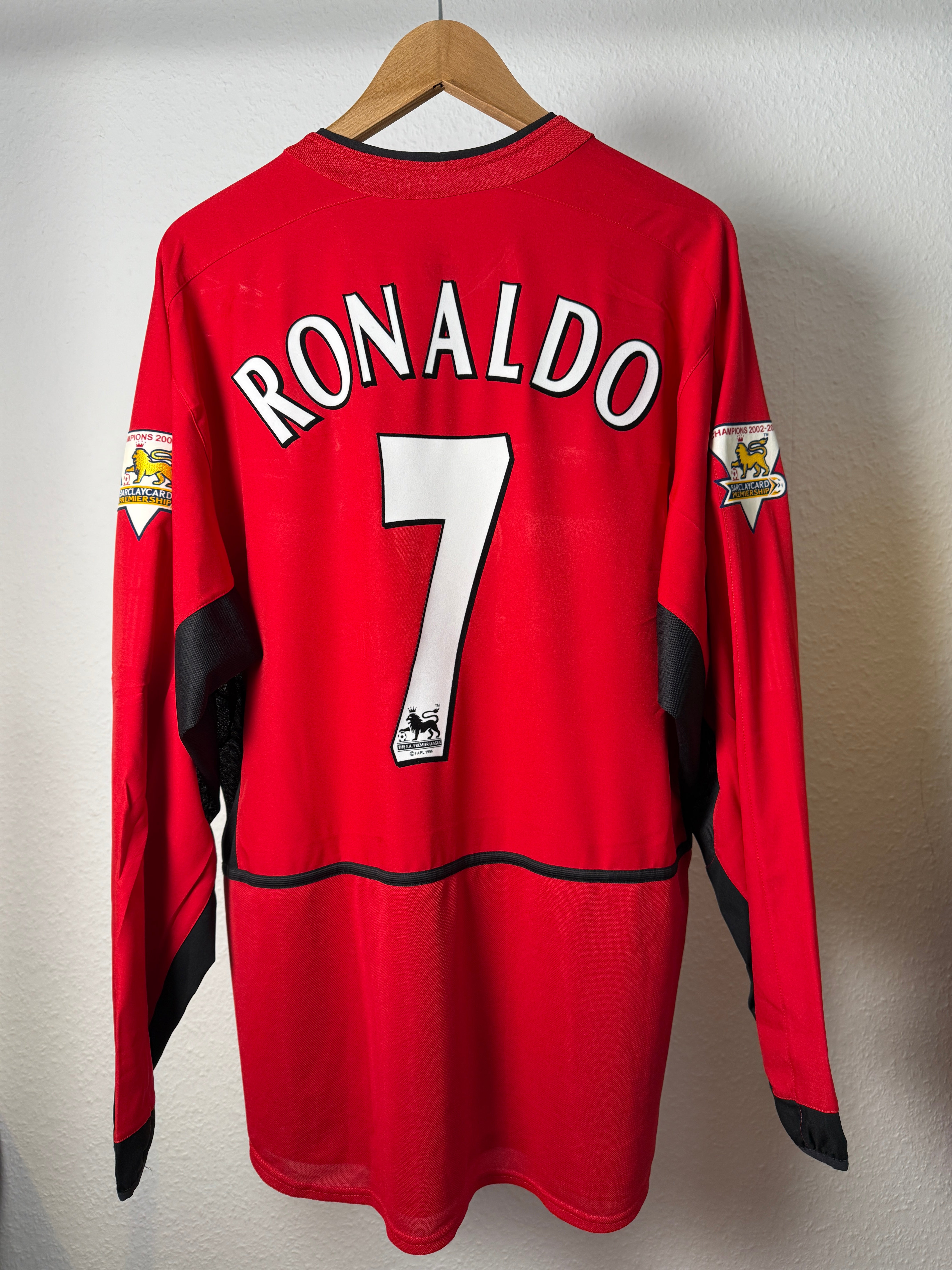 Manchester United 2003/04 Heimtrikot Langarm – Ronaldo #7 – Foto 5