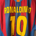 FC Barcelona 2004/05 Heimtrikot – Ronaldinho #10 – Foto 7