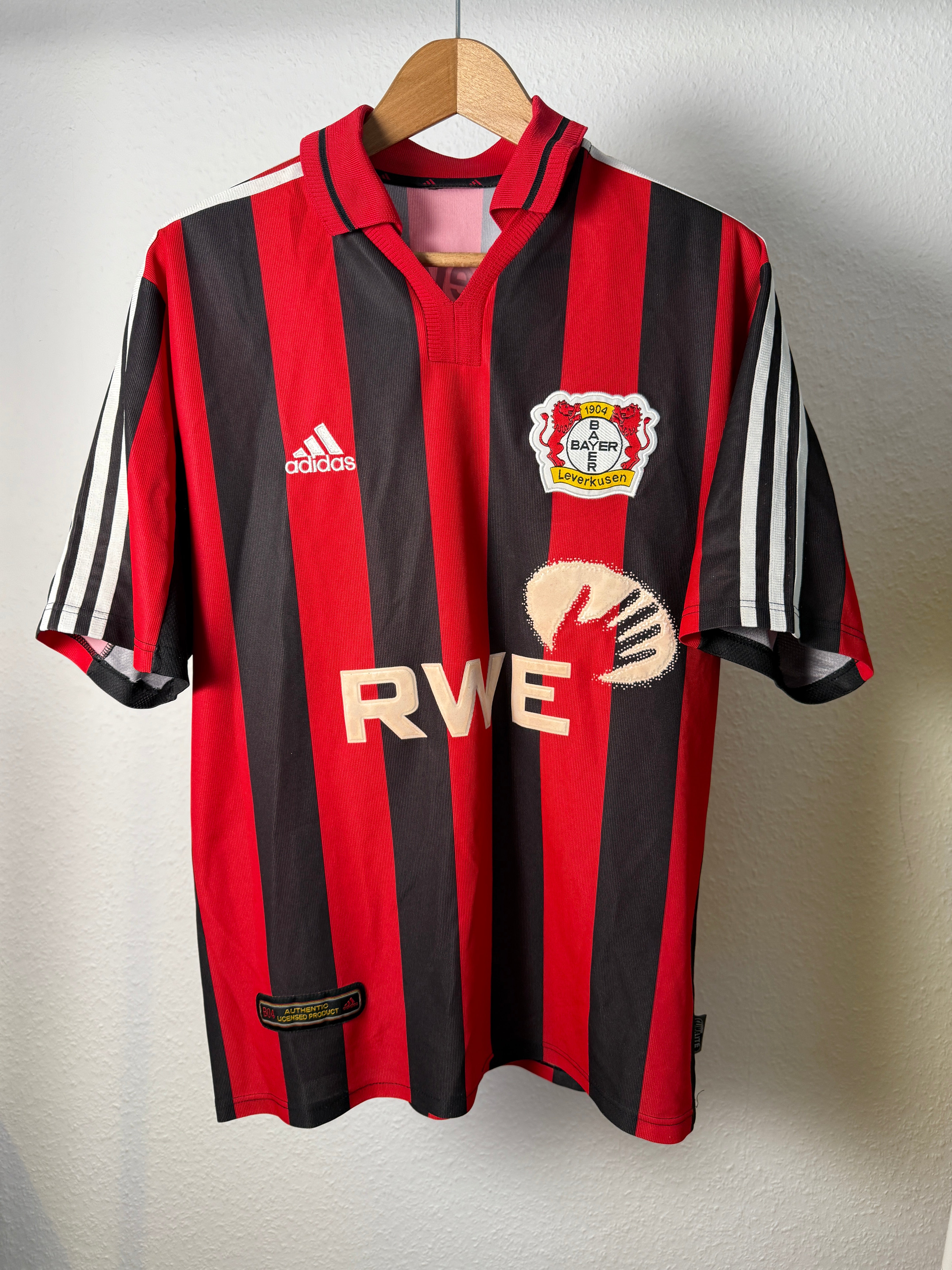 Bayer 04 Leverkusen 2002/03 Heimtrikot – adidas – RWE – Foto 1