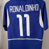 Brasilien 2002 Auswärtstrikot – Ronaldinho (S)