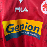Eintracht Frankfurt 1998/99 Heimtrikot Langarm – Kader unterschrieben – Neu mit Etikett (L)