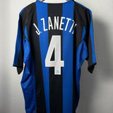 Inter Mailand 2004/05 Heimtrikot – Zanetti (#4) – Größe XL