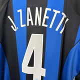 Inter Mailand 2004/05 Heimtrikot – Zanetti (#4) – Größe XL