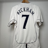 England 2002 Home Jersey – Beckham #7 – M