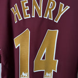 Arsenal FC 2005/06 Burgundy Heimtrikot – Highbury Edition – Größe XL