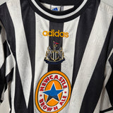 Newcastle United 1998/99 Heimtrikot – Newcastle Brown Ale – Shearer (#9) M