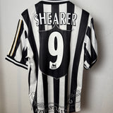 Newcastle United 1998/99 Heimtrikot – Newcastle Brown Ale – Shearer (#9) M