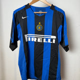 Inter Mailand 2004/05 Heimtrikot – Pirelli – Adriano – Nike – M