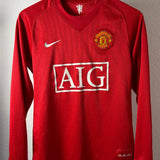 Manchester United 2007/08 Heimtrikot – Cristiano Ronaldo #7 – Langarm (S)