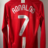 Manchester United 2007/08 Heimtrikot – Cristiano Ronaldo #7 – Langarm (S)