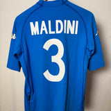 Italien 2002 Heimtrikot – Paolo Maldini #3 – Kappa (L, fällt kleiner aus)