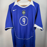 Brasilien Auswärtstrikot 2004 – Ronaldo #9 – Nike – Größe XL