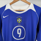 Brasilien Auswärtstrikot 2004 – Ronaldo #9 – Nike – Größe XL
