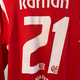 Matchworn! 1. FSV Mainz 05 2008/09 Heimtrikot Langarm – Karhan #21 – Lotto (XL)