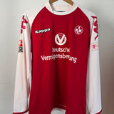 Matchworn! 1. FC Kaiserslautern 2008/09 Heimtrikot Langarm – Jendrišek #26 – Kappa (L)