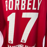 1. FC Kaiserslautern 2007/08 Heimtrikot Langarm Matchworn – Balázs Borbély #17 – Kappa (XL)
