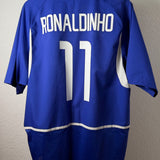 Brasilien 2002 Auswärtstrikot – Ronaldinho #11 (XL)