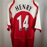 Arsenal Heimtrikot 2004/05 – Henry #14 – Nike – Größe XL