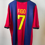 FC Barcelona 1998/99 Heimtrikot – Luís Figo #7 – Nike (XL)