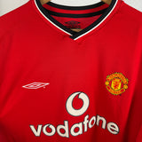 Manchester United Heimtrikot 2001/02 – Beckham #7 – Umbro – Größe XL