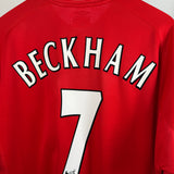 Manchester United Heimtrikot 2001/02 – Beckham #7 – Umbro – Größe XL