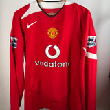 Manchester United Home Shirt 2004 – Ronaldo #7 – Long Sleeve – Nike – Size M
