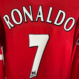 Manchester United Home Shirt 2004 – Ronaldo #7 – Long Sleeve – Nike – Size M