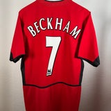 Manchester United 2002/03 Home Shirt – Beckham #7 – Size M