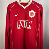Manchester United Home Shirt 2006 – Ronaldo #7 – Long Sleeve – Nike – Size M