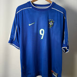 Brasilien 1998 Auswärtstrikot – Ronaldo #9 – Nike (L)
