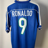 Brasilien 1998 Auswärtstrikot – Ronaldo #9 – Nike (L)