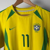 Brasilien 2002 Heimtrikot – Ronaldinho #11 – Nike (L)