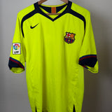FC Barcelona Auswärtstrikot 2005/06 – Ronaldinho #10 – Nike – Größe XL