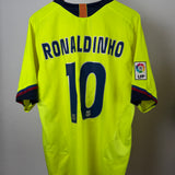 FC Barcelona Auswärtstrikot 2005/06 – Ronaldinho #10 – Nike – Größe XL