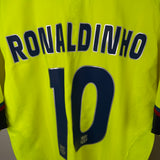 FC Barcelona Auswärtstrikot 2005/06 – Ronaldinho #10 – Nike – Größe XL