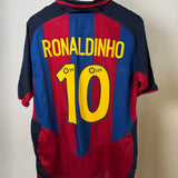 FC Barcelona Heimtrikot 2003 – Ronaldinho #10 – Nike – Größe L