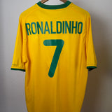 Brasilien Heimtrikot 2000 – Ronaldinho #7 – Nike – Größe L