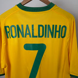 Brasilien Heimtrikot 2000 – Ronaldinho #7 – Nike – Größe L